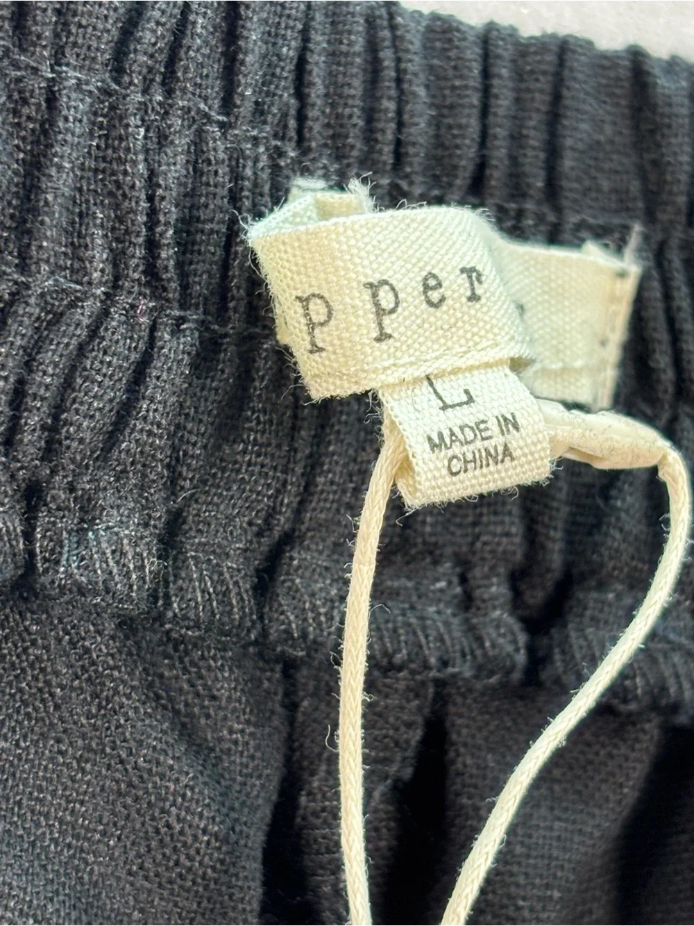 Copper Key Black High-Waist Linen-Blend Casual Shorts Size Large - Picture 4 of 9